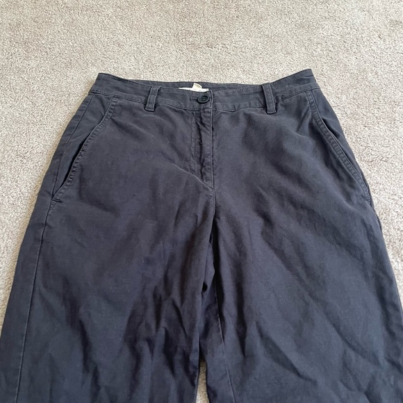 Eileen Fisher Gray Organic Cotton & Hemp Blend Pants Sz. 2P - Picture 2 of 4